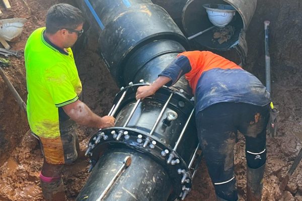 multigrip restraingt couplings for NSW PE pipeline (1)